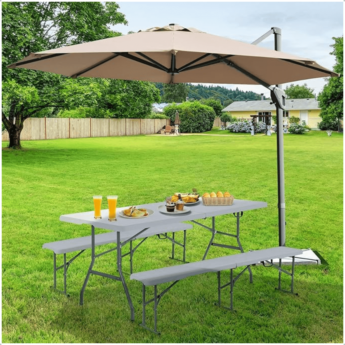 Banco Branco Dobrável